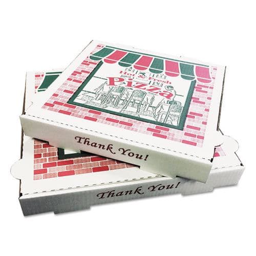 Takeout Containers, 16in Pizza, White, 16w x 16d x 2 1/2h, 50/Bundle