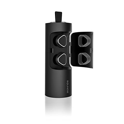 Soundz True Wireless Ultra Small Bluetooth EarPods, Earphones with microphone, Support Hands-free Calling For Smartphone - Black