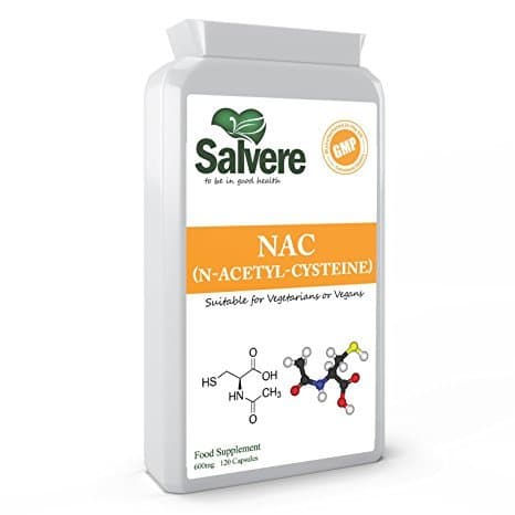 N Acetyl Cysteine 600 mg Supports Healthy Lungs & Liver Cleanse, Provides Powerful Antioxidant Glutathione & Improve Balance of Brain Neurotransmitters, Helps Break Down Mucus for Respiratory Care & Cardiac Protection