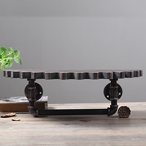 LOFT Wall Decoration Shelf Retro Bookshelf Wall Mounted Display Bookshelf Wall Decoration Wall Decoration Living Room Wall Shelves Industrial decoration wall ( Size : 48*24*16cm )