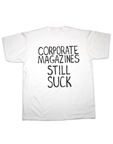 Corporate Magazines Suck As Worn by Kurt Cobain T-Shirt (Small - 5XL) 100% Cotton
