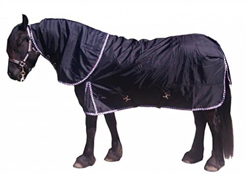 LuBa 1680 Denier Extreme Turnout Friesian Rain Sheet 0 gr with Neck Piece