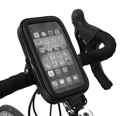 HubLines® - Bike holder, Smartphone holder, Handyhalterung for the handlebar - waterproof - Outside 85x150x25mm - Inside: 75x135x20mm