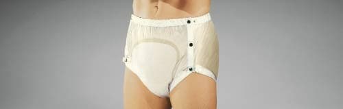 Suprima Incontinence PVC Knöpfbar 1 252 040 (Unisex) – Large – Milk