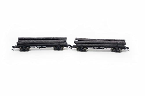 Rivarossi HO Scale- Log Car Northern #123004 &amp; #123169 Pacific Train (2 Pack)