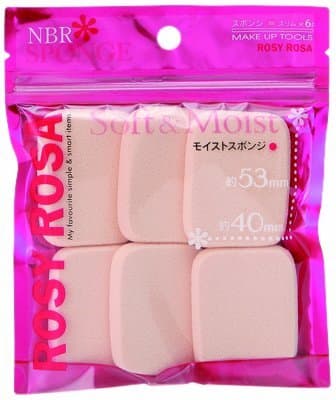Rosy RosaMake Up Moist Sponge - Slim - 6pciGreen Tea Set)