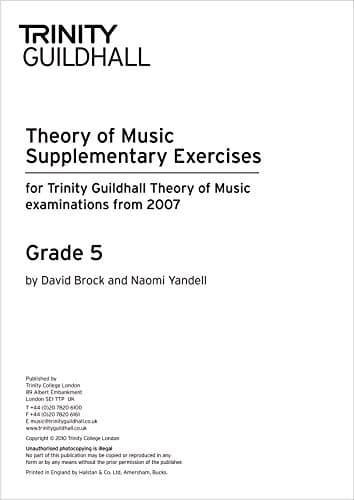 Theory of Music: Supplementary Practice Material Grade 5 Hardcover – 4 Jan 2011