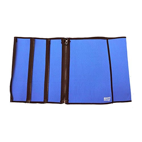 Maha Fitness Neoprene Waist Trimmer with Zipper Closure