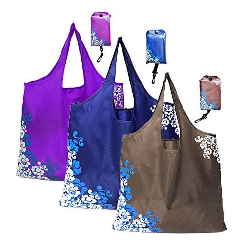 GAOYIshopping Bag,Shopping Bags Reusable Grocery, Foldable Reusable Shopping Bags 3 Pack,Machine Washable, Durable, Lightweight