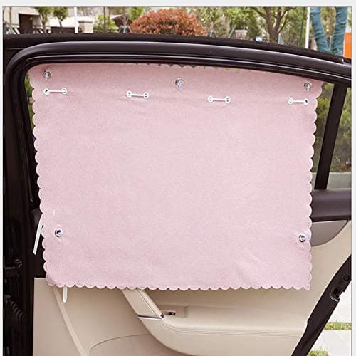 SUAIBEI Side Window Sunshades-2 Pcs UV Protection Linen Universal Fit for Baby &Most Cars