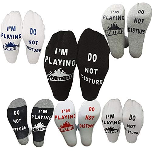 Unisex Mens Womens Socks Do Not Disturb I'm Playing Funny Ankle Sock Novelty Stocking