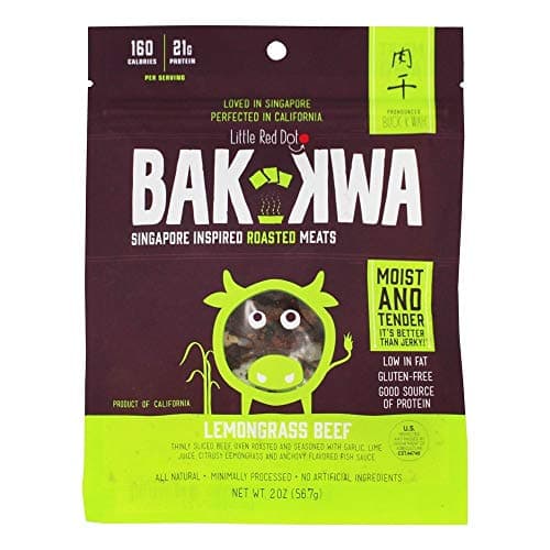 Little Red Dot - Bak Kwa Signapore Inspired Roasted Meats Lemongrass Beef - 2 oz.