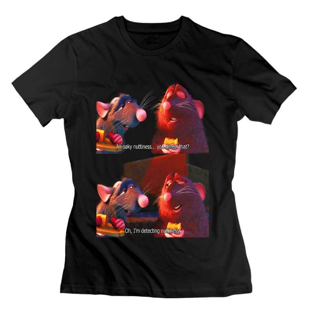 Ratatouille Nuttiness Dialogue Funny Women's T-Shirt Black Womens