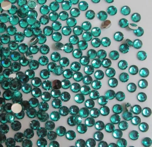 1,000pc Round Flatback Resin Rhinestones 4mm - 16ss Teal Green By Pixiheart