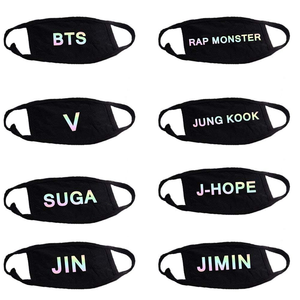 KPOP BTS Mouth Mask Bangtan boys Merchandise V Jung Kook Face Muffle (8 Pcs)