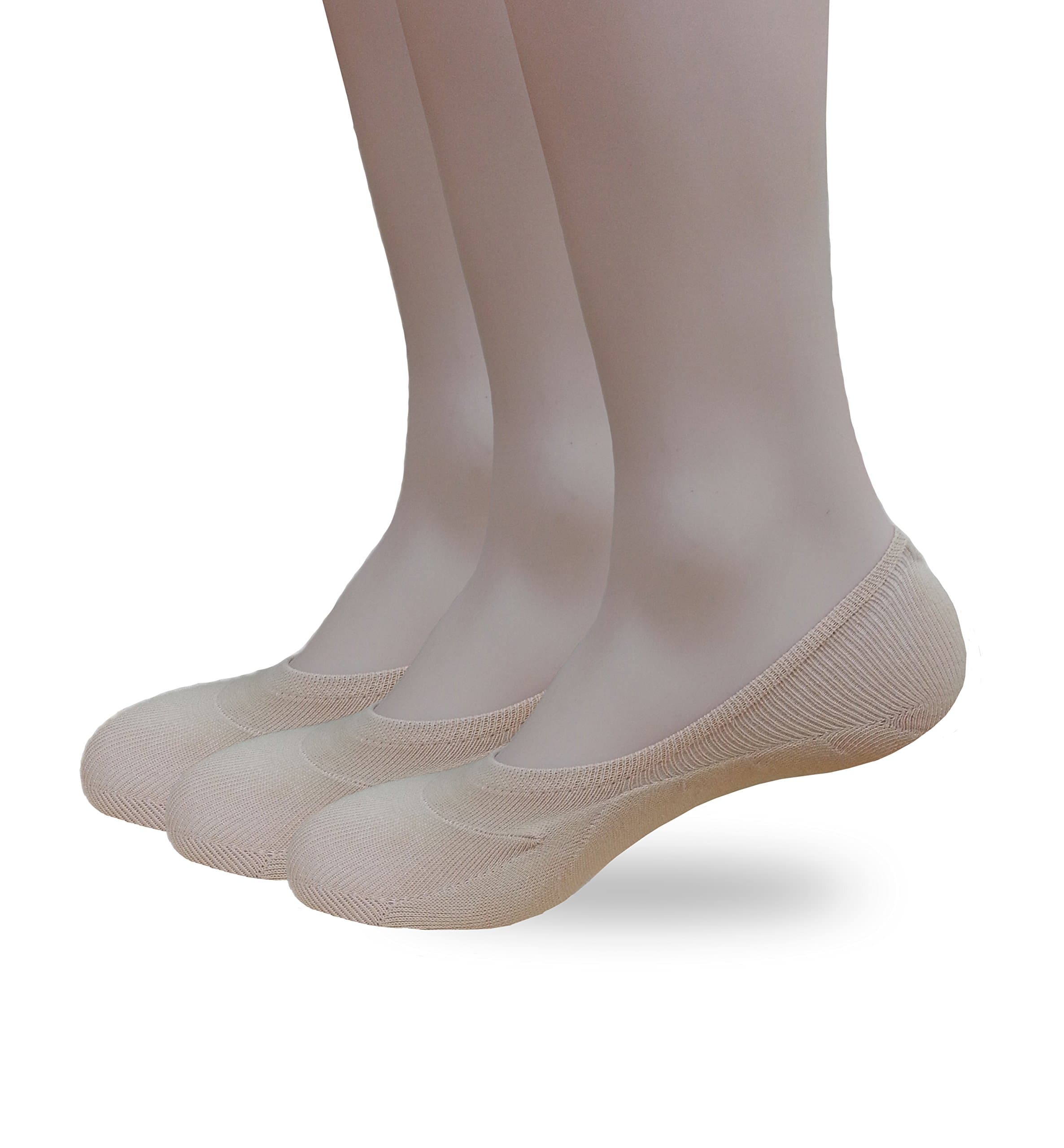 Eedor Mens 3 to 8 Pack No Show Loafer Socks Casual Low Cut Ankle, Non-Slip