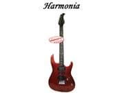 HARMONIA ELECTRIC GUITAR METALLIC RED FHH106R-MRD