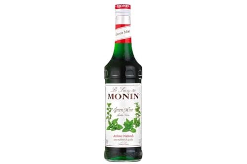MONIN Premium Green Mint Syrup 700ml for Cocktails and Mocktails. Vegan-Friendly, Allergen-Free, 100% Natural Flavours