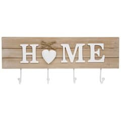 Shudehill Gifts - Coat Hook with Wording and Heart Provence Shabby Chic Style
