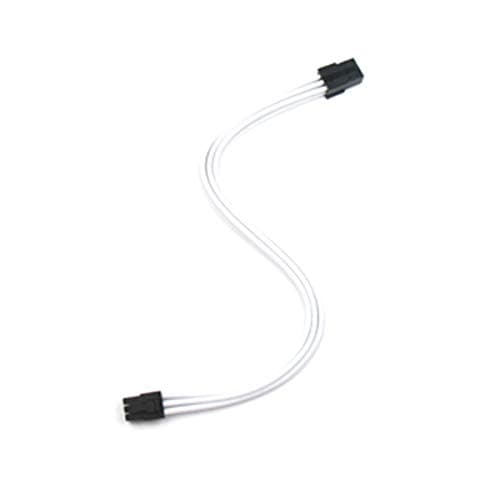 Shakmods WHITE 6 Pin PCIE Graphics Card GPU Power Supply PSU Extension Cable 16awg 30cm