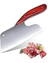 Promithi Effort Saving Kitchen Knife, Japanese High Stainless Steel, Break through Physics Design Stainless Steel Full tang Sharp Blade and Chopper Cleaver Butcher Meat Vegetable Cutting Slicing Knife