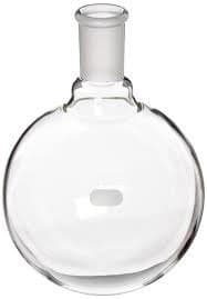 ABG BOROSILICATE GLASS ROUND BOTTOM BOILING FLASK WITH INTER CHANGEABLE JOINT. 1000ML CAPACITY. DISTILLATION FLASK