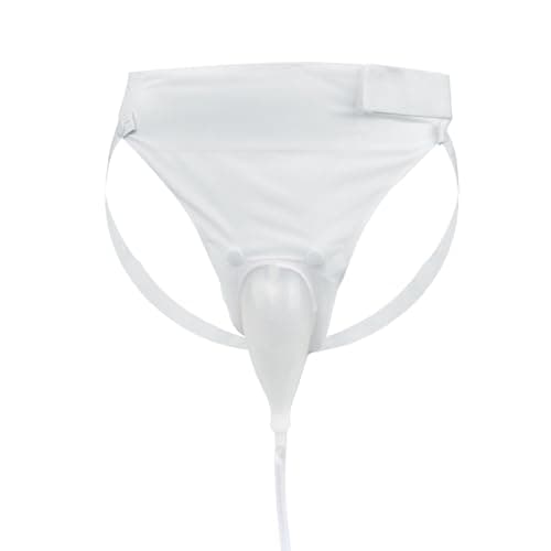 ITODA Wearable Silicone Urine Collector Incontinence Pants Drainage Reusable Travel Incontinence Bags Urine Holder with Elastic Waistband for Bedridden Elderly Men or Women