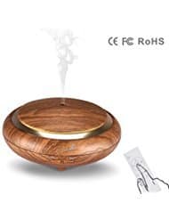 Aromatherapy Diffuser, Remote Control Essential Oil Diffuser Humidifier with 4 Mist Setting Mode, 7 Colored LED Lights and Waterless Auto Shut-off for Home&Office 150ml