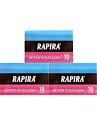 30 Rapira Super Stainless Double Edge Razor Blades