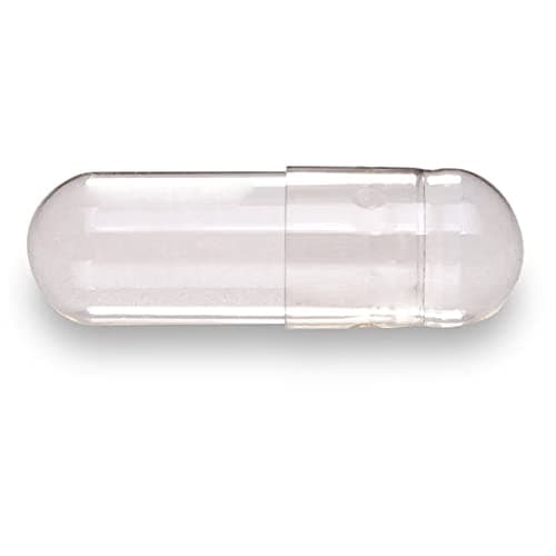Empty Pullulan Capsules Size 1 Vegan Top Grade Vegetarian Caps Oxygen Protection (200 Empty Capsules)