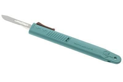 6008TR-15 Technocut Plus Disposable Safety Scalpel, Retractable, 15 Blade Size (Pack of 10)