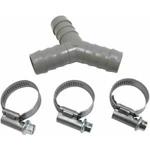 Washing Machine Drain Hose Y Piece Joiner Connector Kit