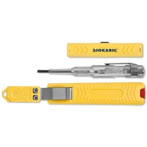 Jokari Stripping Kit, Wire Stripper Wire Stripper Single No. 1 Knife with Hook Blade – VOLTAGE TESTER TESTING Screwdriver