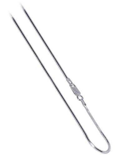 Sterling Silver 1.0 MM Snake Chain Necklace Made in Italy Lobster Claw Clasp-Luxurious and Smooth Size-7", 8", 9", 10", 15", 16", 18", 20", 22", 24" & 30" Package with Gift Box and Black Velvet Pouch