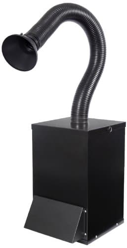 Salon Pure Air I Portable Air Purifier for Nail Salons , Three-Stage Source Capture System for Chemical Fume Removal, Black