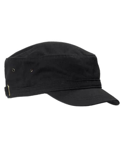 Big Accessories BA501 Short Bill Cadet Cap Black/One Size AD
