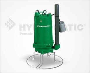 HPGR200M2-2 Single-Seal Cast Iron Sewage Grinder Pump, 2 HP, 4-1/4" Impeller, 50' Power Cord (Manual)