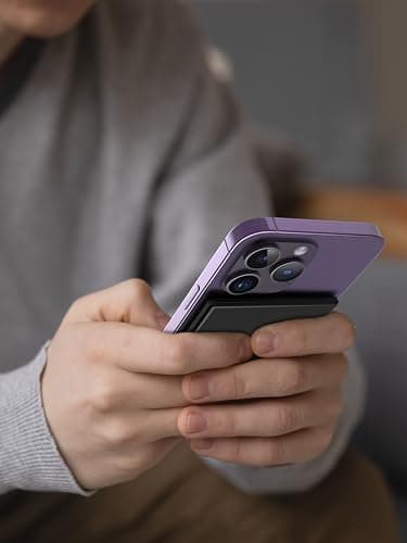 Auskang Slim Portable Charger with Built-in Lightning Cable (MFi Apple Certified) - Thin Power Bank Compatible with iPhone 14/13/12/11/X/8/7/6/5 SE Series