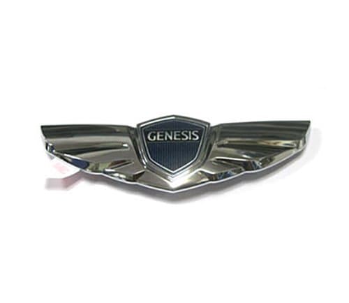 Hyundai Motors Genuine Rear Wing Trunk Lid Tail Gate Emblem 16cm(6.3") 1-pc For 2008 2009 2010 2011 2012 2013 Hyundai Genesis Sedan
