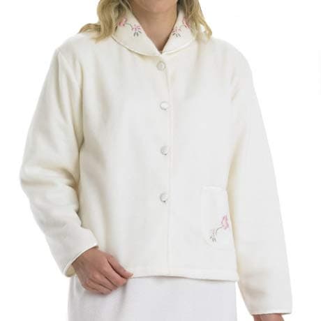 SlenderellaPolar Fleece Buttoned Bedjacket