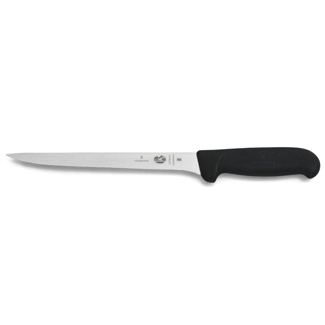 Fibrox Pro 8-Inch Fillet Knife with Straight Edge and Black Flexible Handle