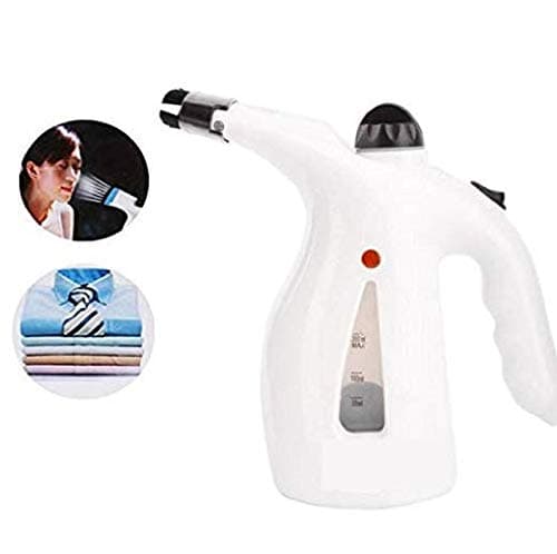 Shop4All Portable Handheld Garment Fabric Steamer Facial Steamer for Clothes and Face, Portable Powerful Steamer with Fast Heat-up Perfect for Home Travel (Colour May vary)