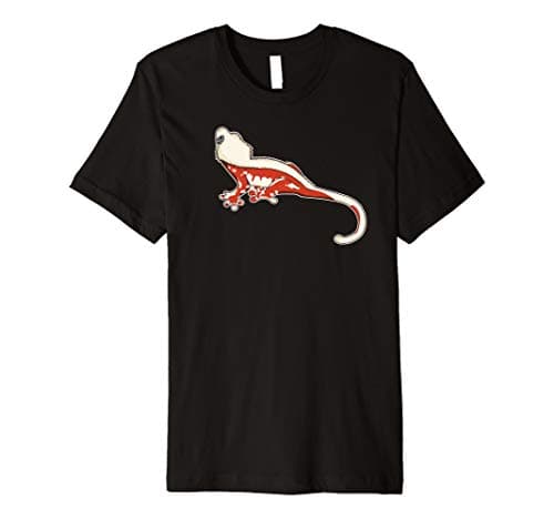 Red Cream Pinstripe Crested Gecko T-Shirt
