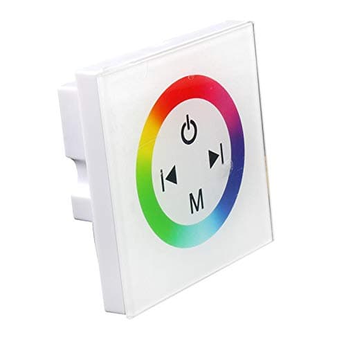 Eforlighting Touch Wand Einbau LED RGB Strip Controller Steuerung 12V-24V Schalter Dimmer Black White (WHITE)