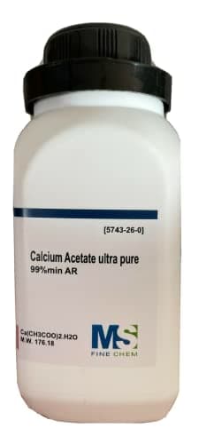 Calcium Acetate, Ultra Pure, 99% min. 100 Grams