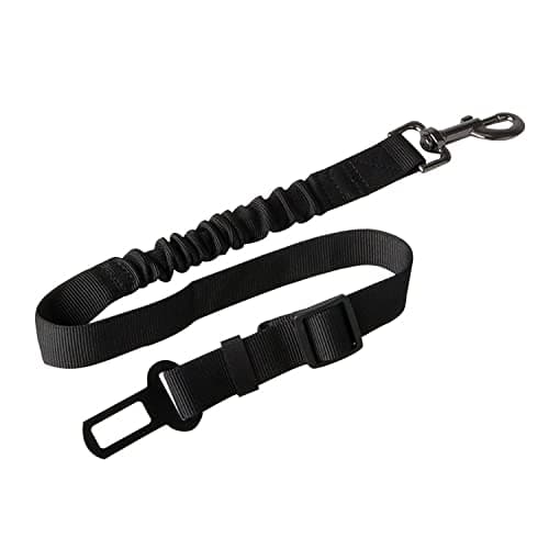 Genérico Adjustable Pet Dog Cat Seat Belt, Car Vehicle Auto Safety Seat Belt for Dog Pet (2 Color) (Black and Colorful) (Black)