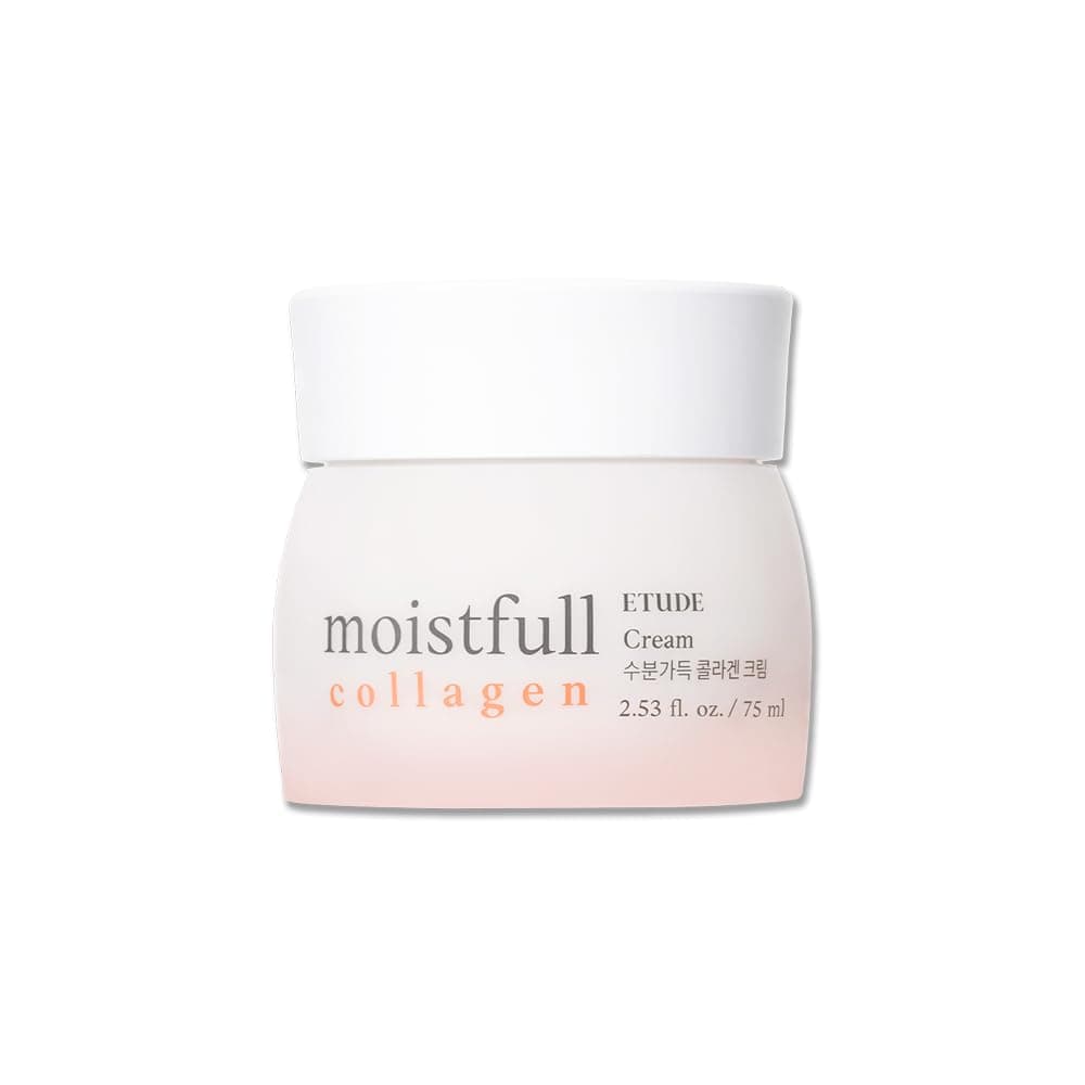 ETUDE Moistfull Collagen Cream 2.53fl.oz(75ml) | Collagen Water Delivers Hydration To Make Your Skin Bouncy & Dewy | Soft And Adhering