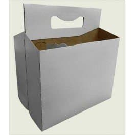 TFD Supplies Six Pack Bottle Cardboard Carrier Boxes for 12oz Beer or Soda Bottles (150 Pack)