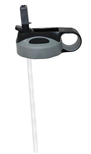 Straw Lid Wide Mouth Cap - BPA FREE - Dishwasher Safe - Stainless Steel Double Walled Water Bottle (Single)