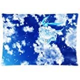 Ackershop Pretty anim girl walking in the air pattern pillowcase 20 X 30 inch Zippered Pillow Case two sides print Cloth Simulation (custom Personalized pillowcase)